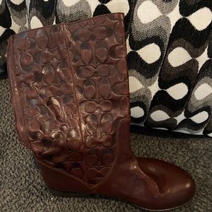 Brown Coach Boots